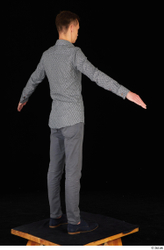 Whole Body Man Trousers Slim Standing Studio photo references